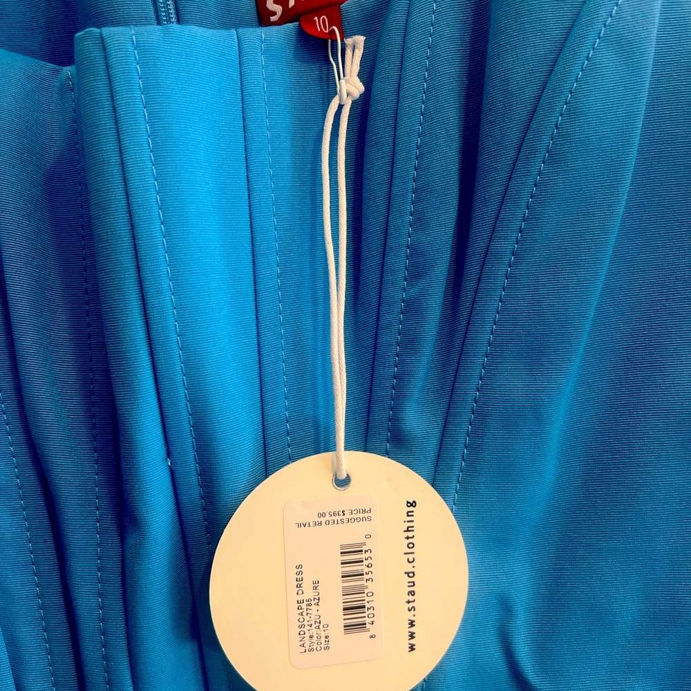 Staud Blue Island Wells Mini Dress